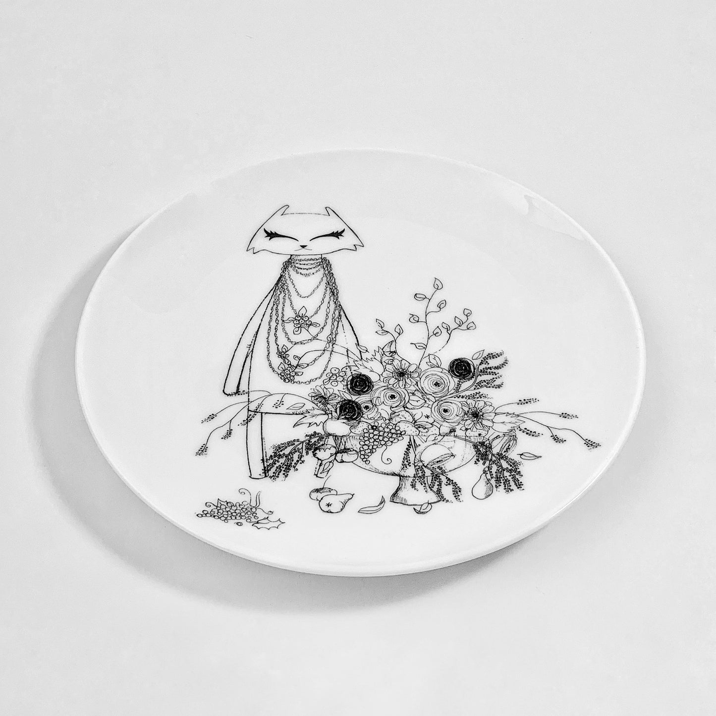 Erin Floral Arrangement Plate