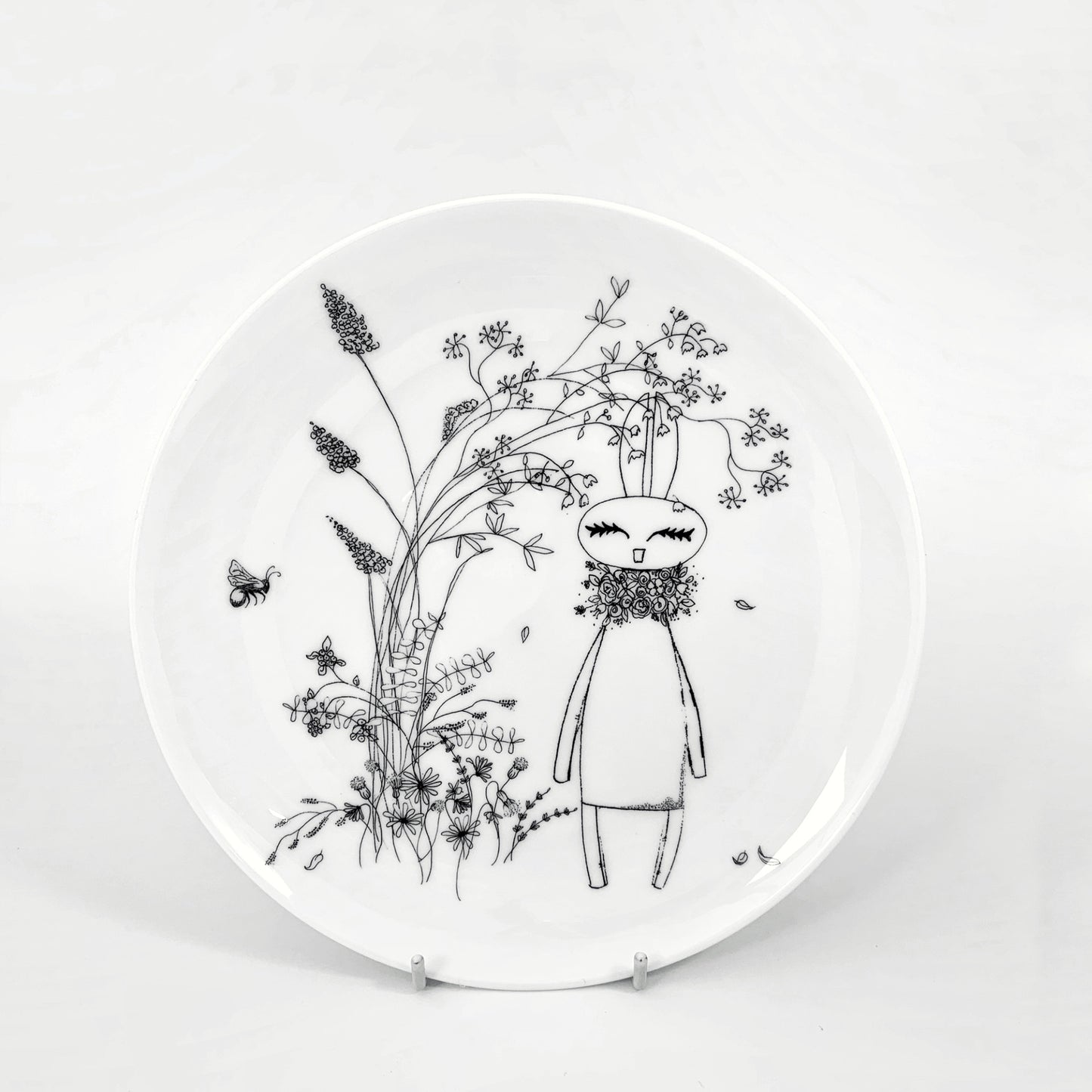 Fabienne Floral Bee Plate