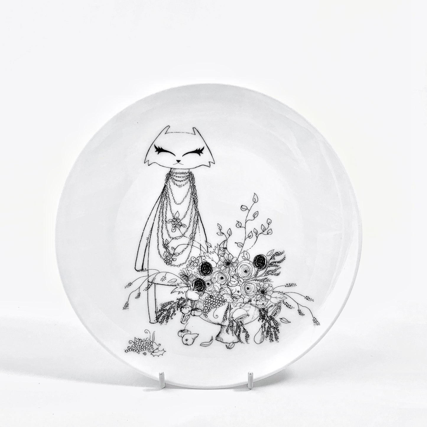 Erin Floral Arrangement Plate